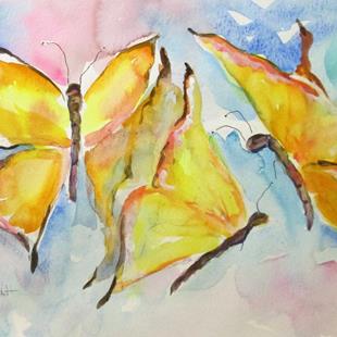 Art: Happy Butterflies by Artist Delilah Smith