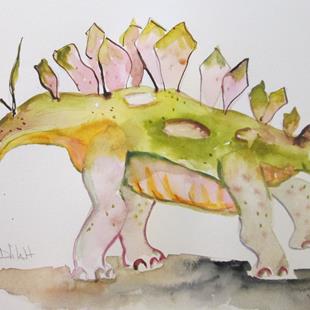 Art: Stegosaurus by Artist Delilah Smith