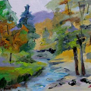 Art: Woodland Stream No. 3 by Artist Delilah Smith