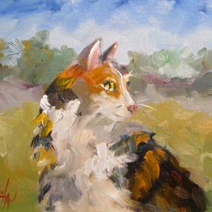 Art: Calico Cat by Artist Delilah Smith