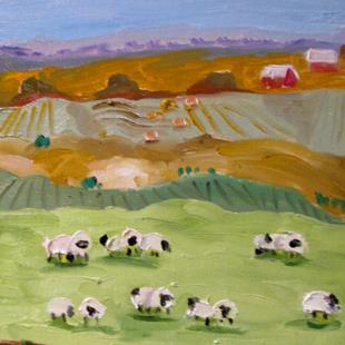 Art: Irish Sheep No.6 by Artist Delilah Smith