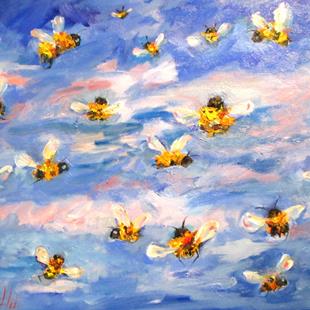 Art: Wild Bees by Artist Delilah Smith