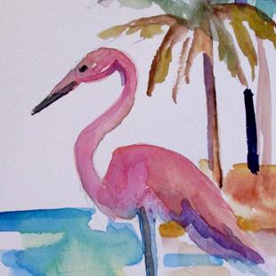 Art: Pink Flamingo No. 18 by Artist Delilah Smith