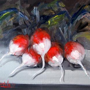 Art: Bunch of Radishes by Artist Delilah Smith
