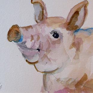 Art: Pig No. 11 by Artist Delilah Smith