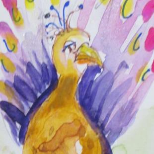 Art: Peacock by Artist Delilah Smith