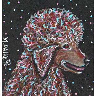 Art: Stars 1 Poodle by Artist Melinda Dalke