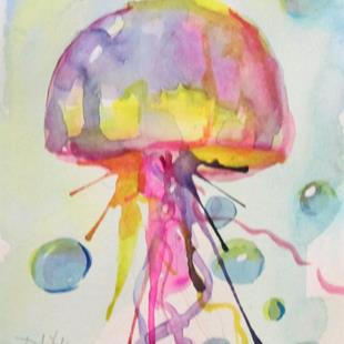 Art: Jelly Fish No. 8 by Artist Delilah Smith