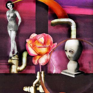 Art: Stokin' the Rose by Artist Vicky Helms