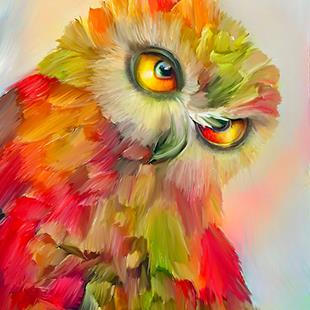 Art: bright owl PRT FINAL lr by Artist Alma Lee