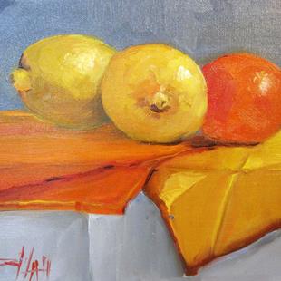 Art: Citrus Still Life by Artist Delilah Smith