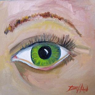 Art: Green Eye by Artist Delilah Smith
