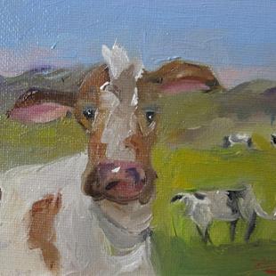 Art: Cattle by Artist Delilah Smith