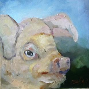 Art: Pig No. 14 by Artist Delilah Smith