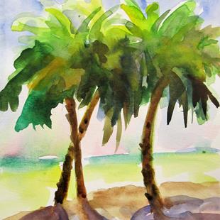 Art: Palm Trees by Artist Delilah Smith