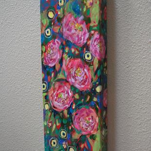 Art: Blushing Brightly - Blissful Blossoms series - SOLD by Artist Dana Marie