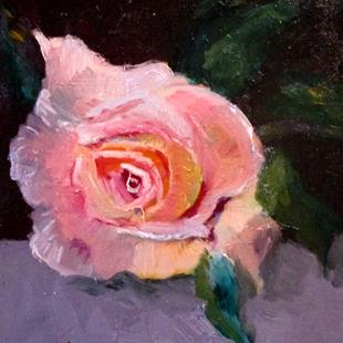 Art: Pink Rose-sold by Artist Delilah Smith