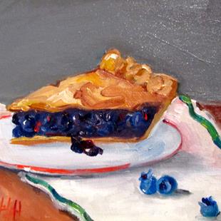 Art: Blueberry Pie by Artist Delilah Smith