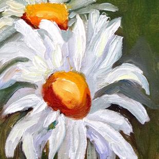 Art: Two Happy Daisies by Artist Delilah Smith