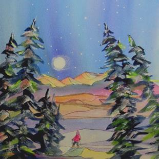 Art: Finding Peace (sold) by Artist Kathy Crawshay
