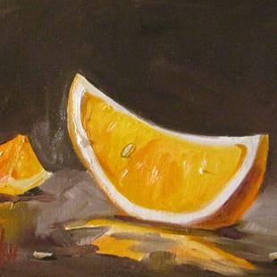Art: Orange Slice No. 2 by Artist Delilah Smith