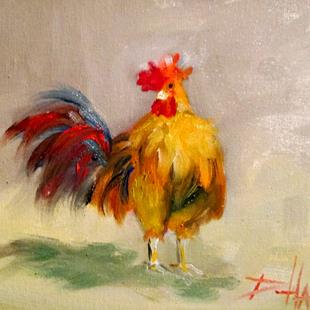 Art: Rooster No. 60 by Artist Delilah Smith