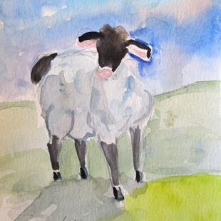 Art: Black Tail Sheep by Artist Delilah Smith