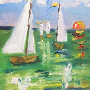 Art: Sailboat No. 20 by Artist Delilah Smith