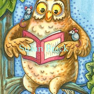 Art: OWL GAZETTE by Artist Susan Brack