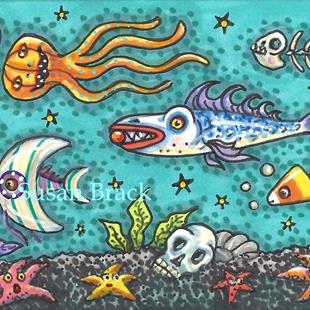 Art: SPOOKY DEAD SEA by Artist Susan Brack