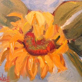 Art: Happy Sunflower by Artist Delilah Smith