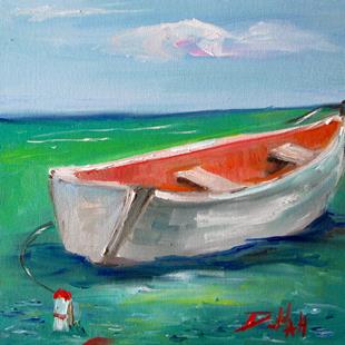 Art: Row Boat No. 9 by Artist Delilah Smith