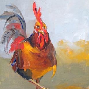 Art: Rooster No. 62 by Artist Delilah Smith