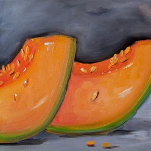 Art: Muskmelons No. 2 by Artist Delilah Smith