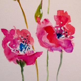 Art: Oriental Poppies No. 6 by Artist Delilah Smith