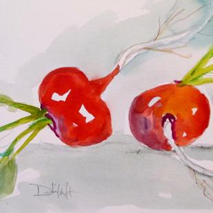 Art: Vegetable No. 3,Radish by Artist Delilah Smith