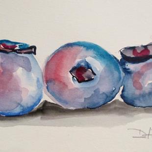Art: Blueberries No. 5 by Artist Delilah Smith