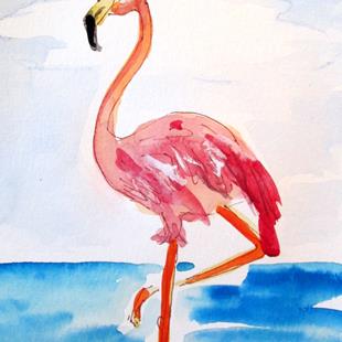 Art: Flamingo No. 29 by Artist Delilah Smith