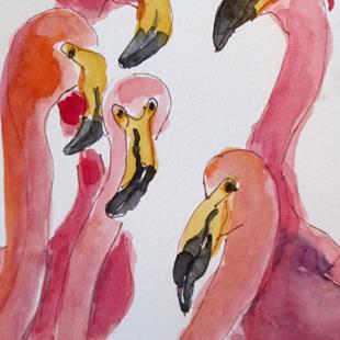Art: Flamingo No 31 by Artist Delilah Smith