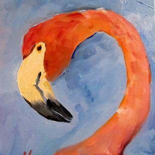 Art: Flamingo No. 35 by Artist Delilah Smith