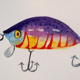 Art: Fishing Lure No. 15 by Artist Delilah Smith