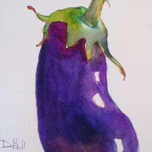 Art: Eggplant No. 4 by Artist Delilah Smith