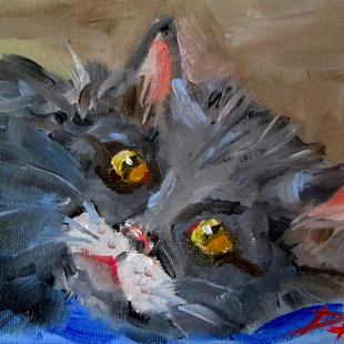 Art: Black Cat No. 6 by Artist Delilah Smith