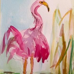 Art: Flamingo No. 37 by Artist Delilah Smith