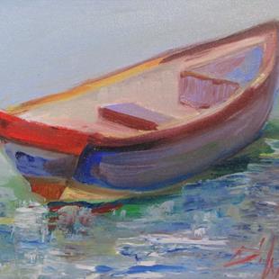 Art: Row Boat by Artist Delilah Smith