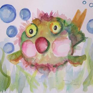 Art: Blow FIsh No. 7 by Artist Delilah Smith