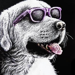 Art: Staying Cool  (SOLD) by Artist Monique Morin Matson