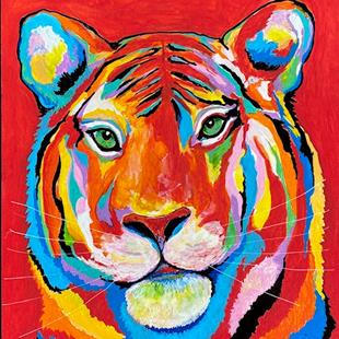 Art: Tiger Pop Art by Artist Ulrike 'Ricky' Martin