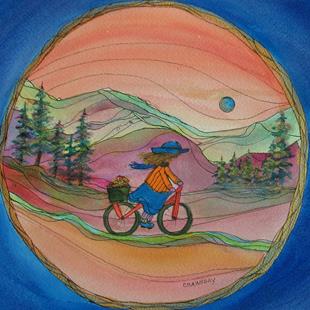 Art: Morning Ride by Artist Kathy Crawshay