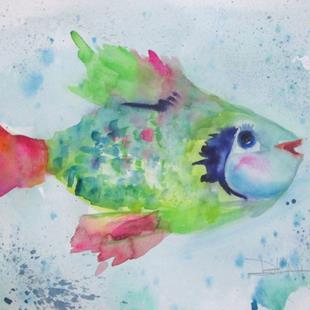 Art: Colorful Fish by Artist Delilah Smith